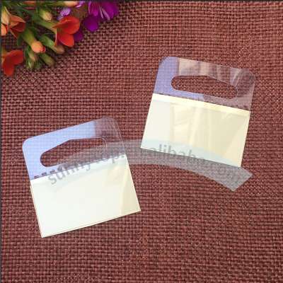 Wholesale paper hang tab plastic adhesive hang tab 500pcs/lot