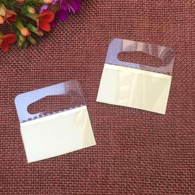 Wholesale delta hole hang tab plastic 38x38mm packaging hang tab