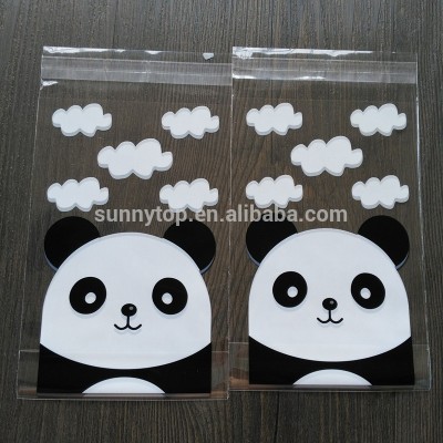 1000pcs/lot plastic bags 10x15cm Lovely bear packaging bags pouches wrappers cupcake Self adhesive bag