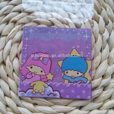 2000pcs cookie plastic packaging bags 10x10cm self adhesive bags